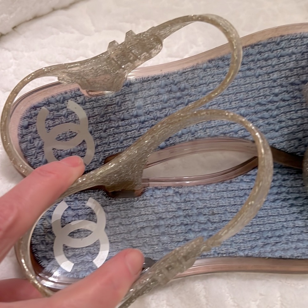 CHANEL summer flower 🌸 jelly sandals - Picture 3 of 5